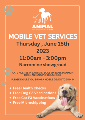 Animal Welfare League NSW - Mobile Vet Service